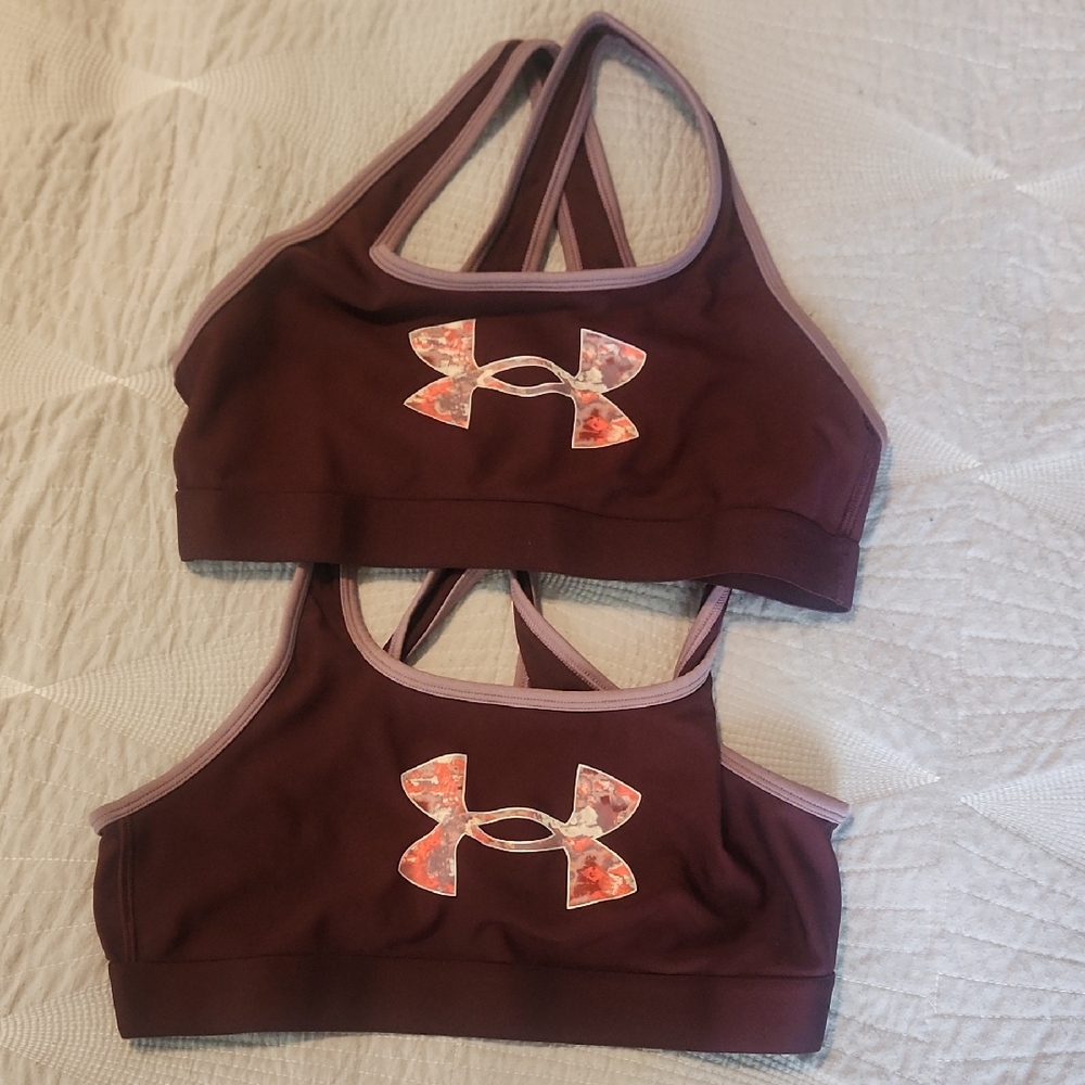 Under Armour Maroon Sports Bras BRAND NEW WITHOUT TAGS purchased at Academy $80